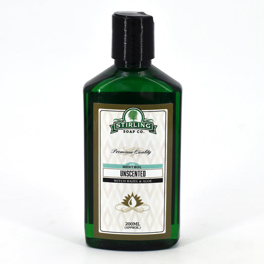 Unscented with Menthol Witch Hazel & Aloe